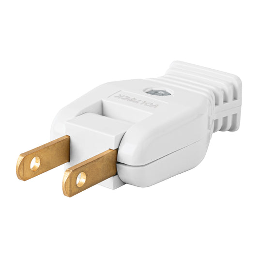 Clavija sencilla tipo bisagra, Volteck Caja con 10, 46991