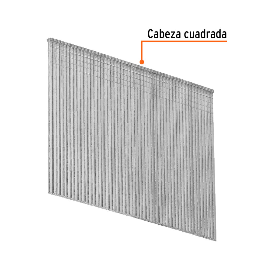 clavos calibre 16, 64 mm para CLNE-16, Truper Caja con 2500, 15017