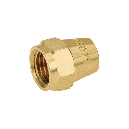 Tuerca cónica de latón 1/4', Foset Caja con 10, 43071