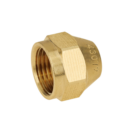 Tuerca cónica reducida de latón 3/8' x 5/16', Foset Caja con 10, 43072