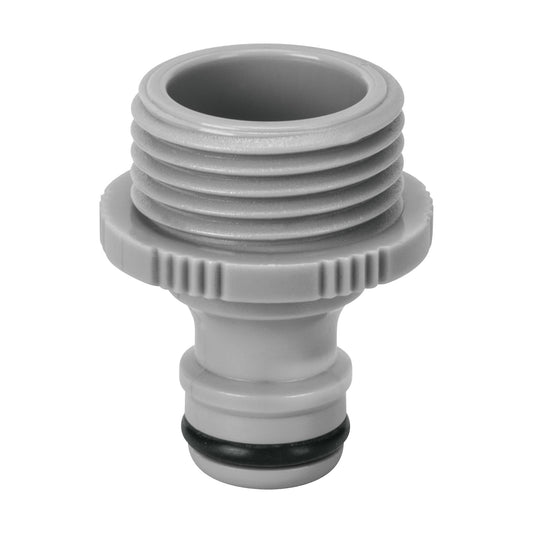 Conector 3/4' rápido macho de ABS, sistema click, Truper Caja con 12, 12726