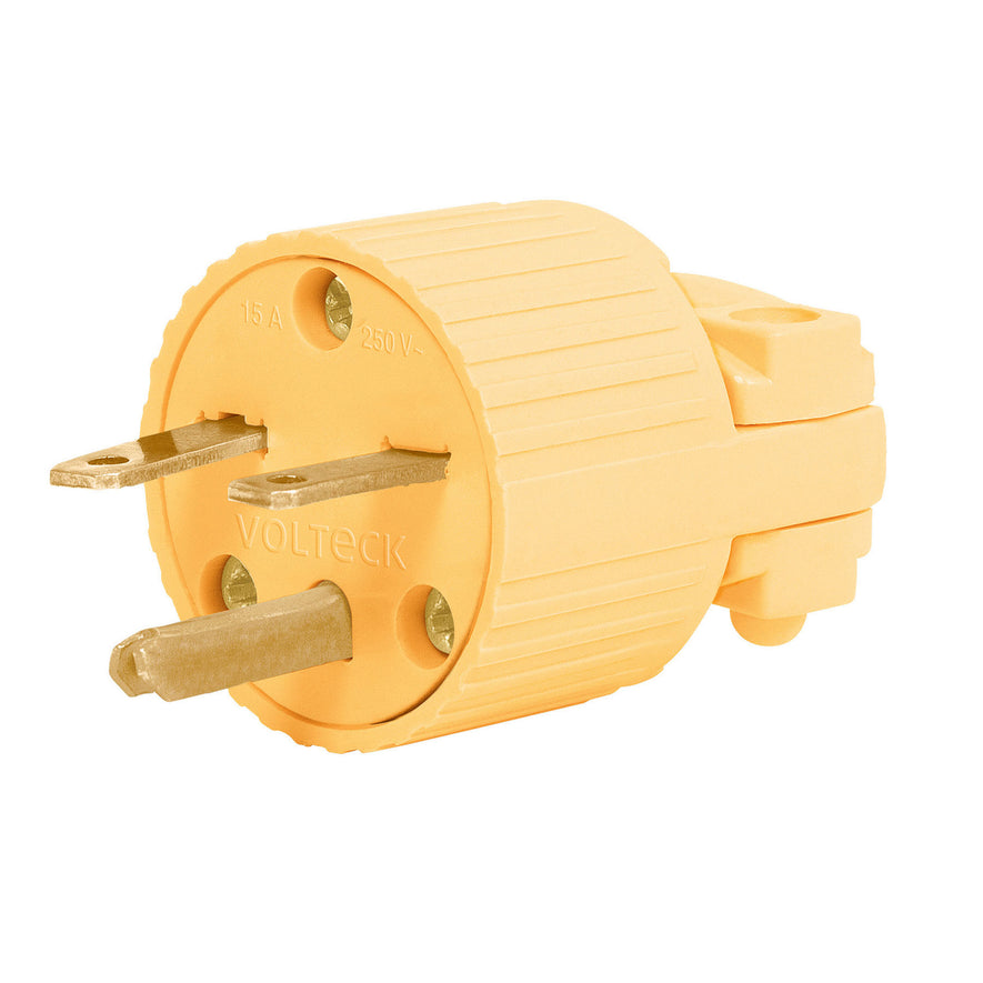 Clavija industrial plástica aterrizada cara de chino Caja con 10, 46206