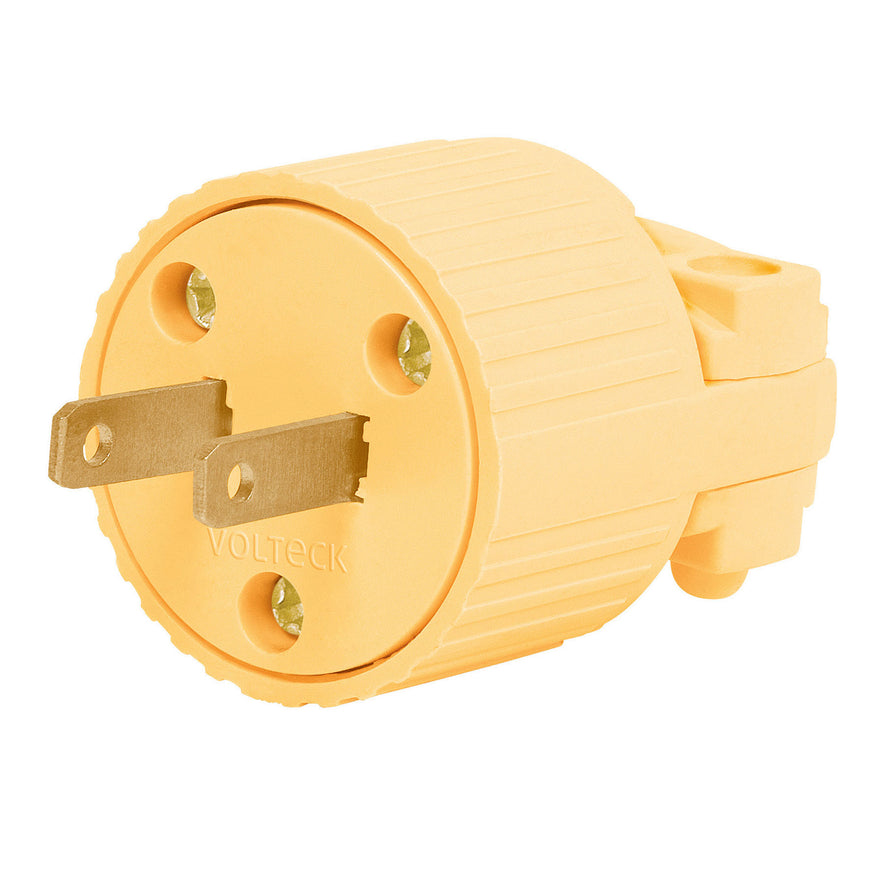 Clavija industrial plástica polarizada, Volteck Caja con 10, 46204