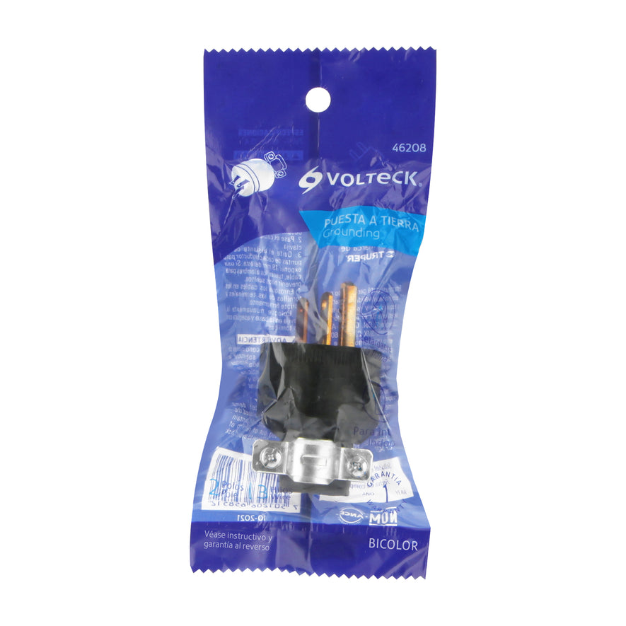 Clavija industrial reforzada aterrizada cara de chino Caja con 10, 46208