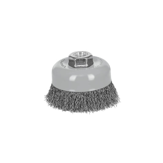 Carda copa 4' alambre ondulado fino, Multi-rosca, Truper Caja con 4, 100858