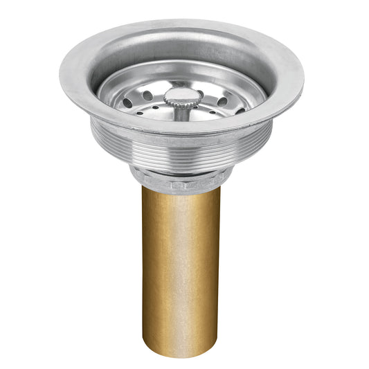 Contracanasta 3-1/2' inox, tubo latón, Foset Caja con 6, 49352