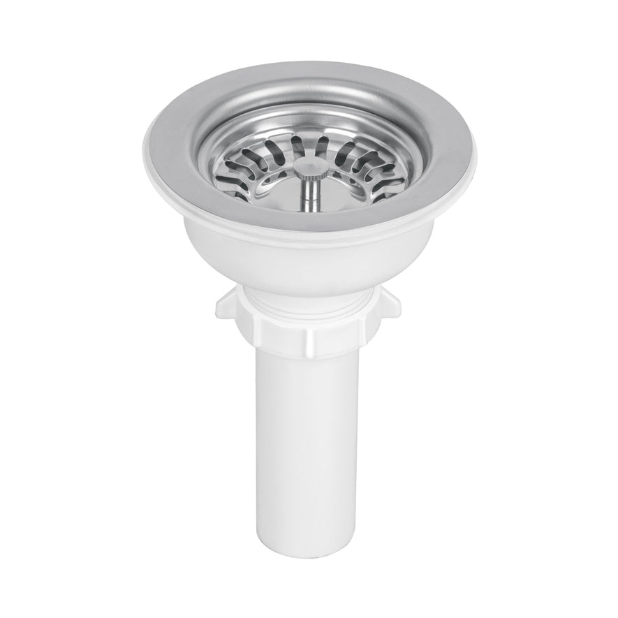 Contracanasta 3-1/2' inox, instalafácil, tubo plástico,Foset Caja con 6, 47451