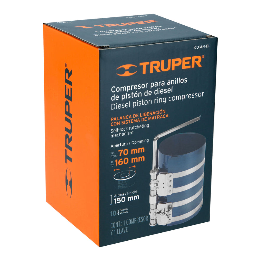 Compresor para anillos diesel, Truper Caja con 2, 14522