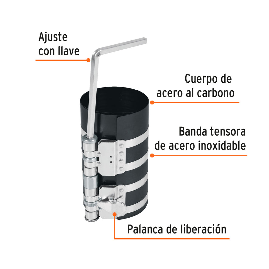 Compresor para anillos diesel, Truper Caja con 2, 14522