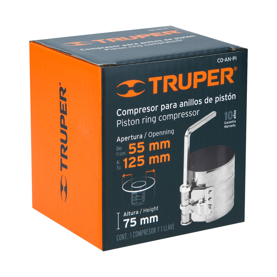 Compresor para anillos de pistón, Truper Caja con 4, 14536