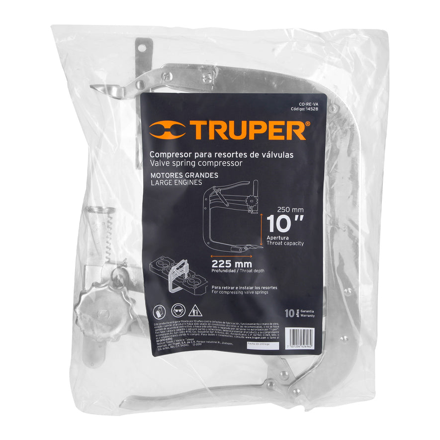 Compresor de resortes de válvulas, 166mm a 253mm, Truper, 14528