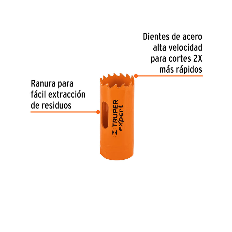 Brocasierra bimetálica 1', Truper Expert Caja con 3, 18088