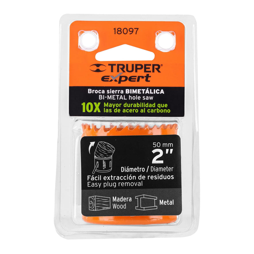 Brocasierra bimetálica 2', Truper Expert Caja con 3, 18097