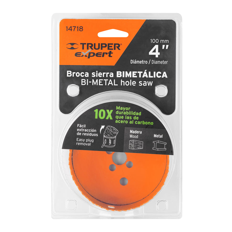 Brocasierra bimetálica 4', Truper Expert Caja con 3, 14718