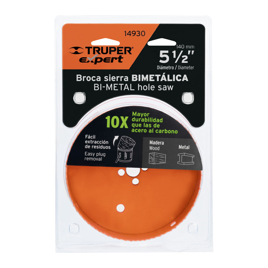 Brocasierra bimetálica 5-1/2', Truper Expert Caja con 3, 14930