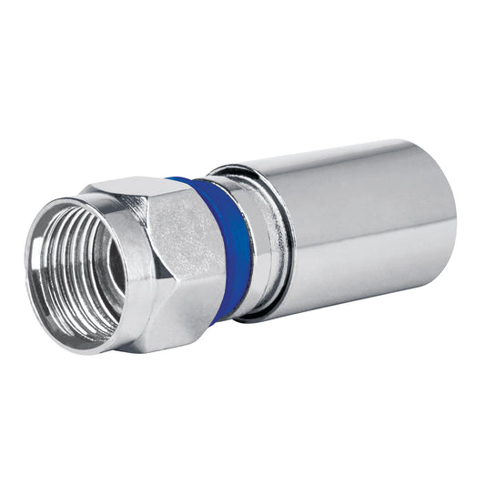 Bolsa con 2 conectores coaxiales RG 6 de compresión, Volteck Caja con 10, 48328