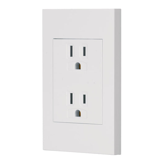 Placa armada contacto dúplex, 3 módulos, Española, blanco Caja con 12, 47059