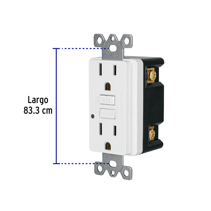 Contacto dúplex, falla a tierra GFCI (ICFT), Classic Caja con 5, 46107