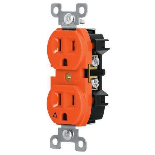 Contacto dúplex, tierra aislada, 15 A, línea standard Caja con 10, 46105