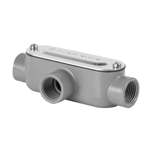 Condulet 1/2' conexión tipo T, Volteck Caja con 5, 46979