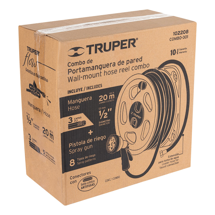 Combo manguera MAN-20X1/2RE, PORMA-50 y pistola PR-409, 102208
