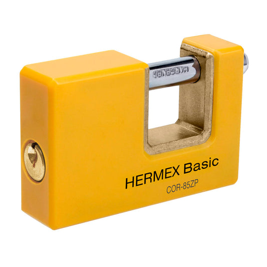 Candado antipalanca 85 mm cuerpo metálico, Hermex Basic Caja con 3, 27088