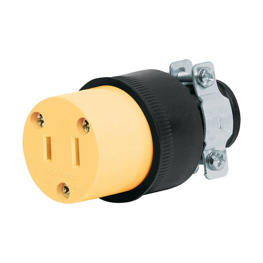 Contacto industrial reforzado polarizado, Volteck Caja con 10, 46119