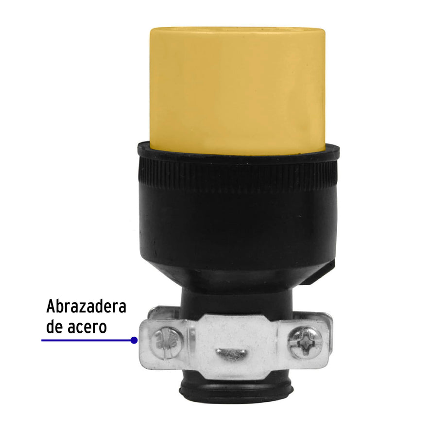 Contacto industrial reforzado polarizado, Volteck Caja con 10, 46119