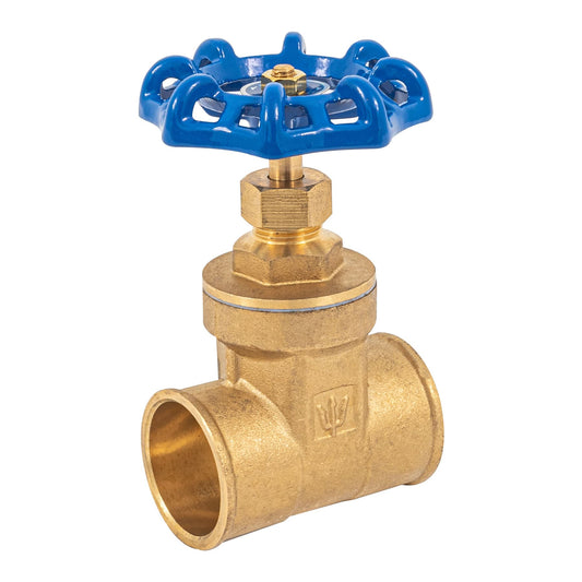 Válvula de compuerta de latón soldable de 1 1/4', Foset Caja con 6, 49026