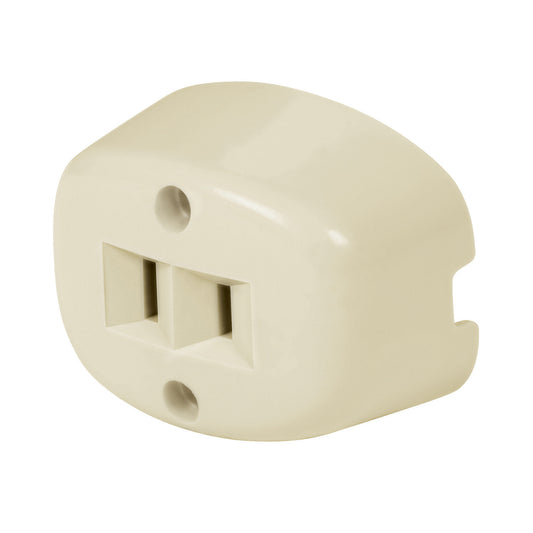 Contacto de sobreponer sencillo sin tierra, Volteck Caja con 10, 46108