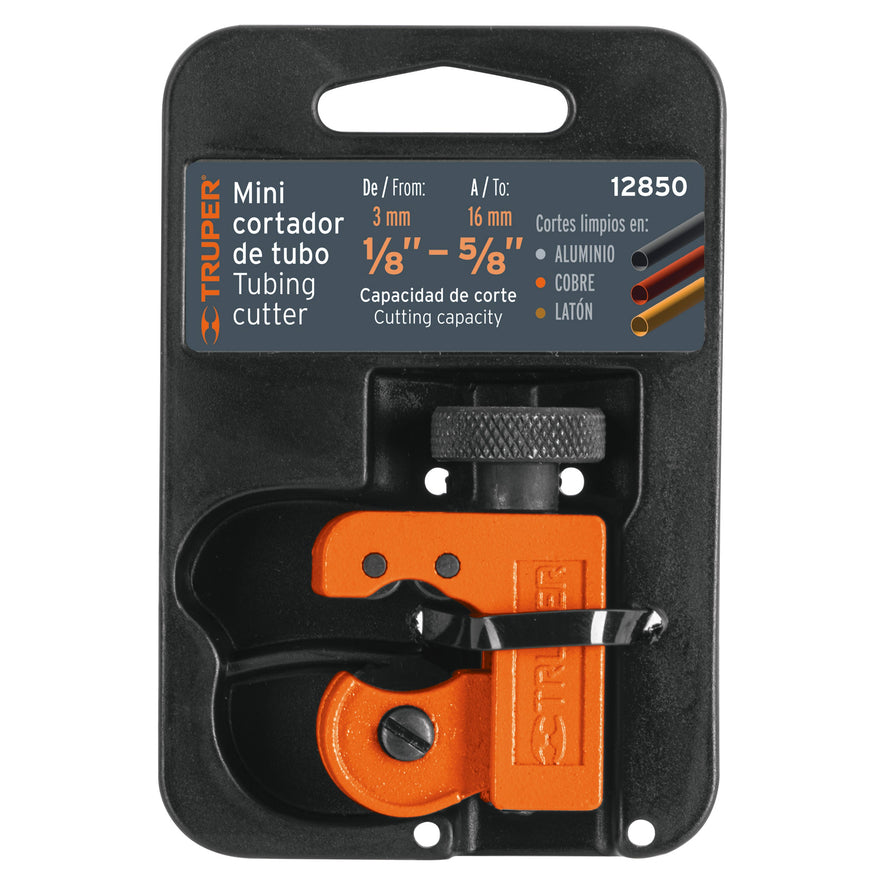 Mini cortador de tubo de cobre 1/8' a 5/8' cuchilla 18 mm Caja con 6, 12850