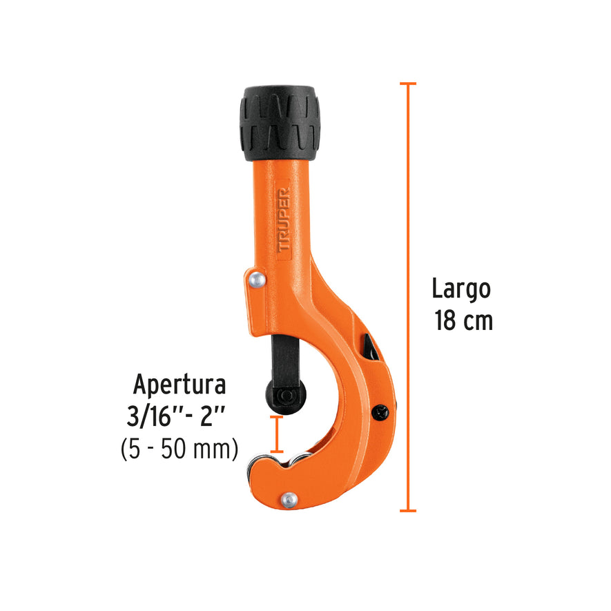 Cortador de tubo de cobre 3/16' a 2' cuchilla 18 mm, Truper Caja con 3, 12859