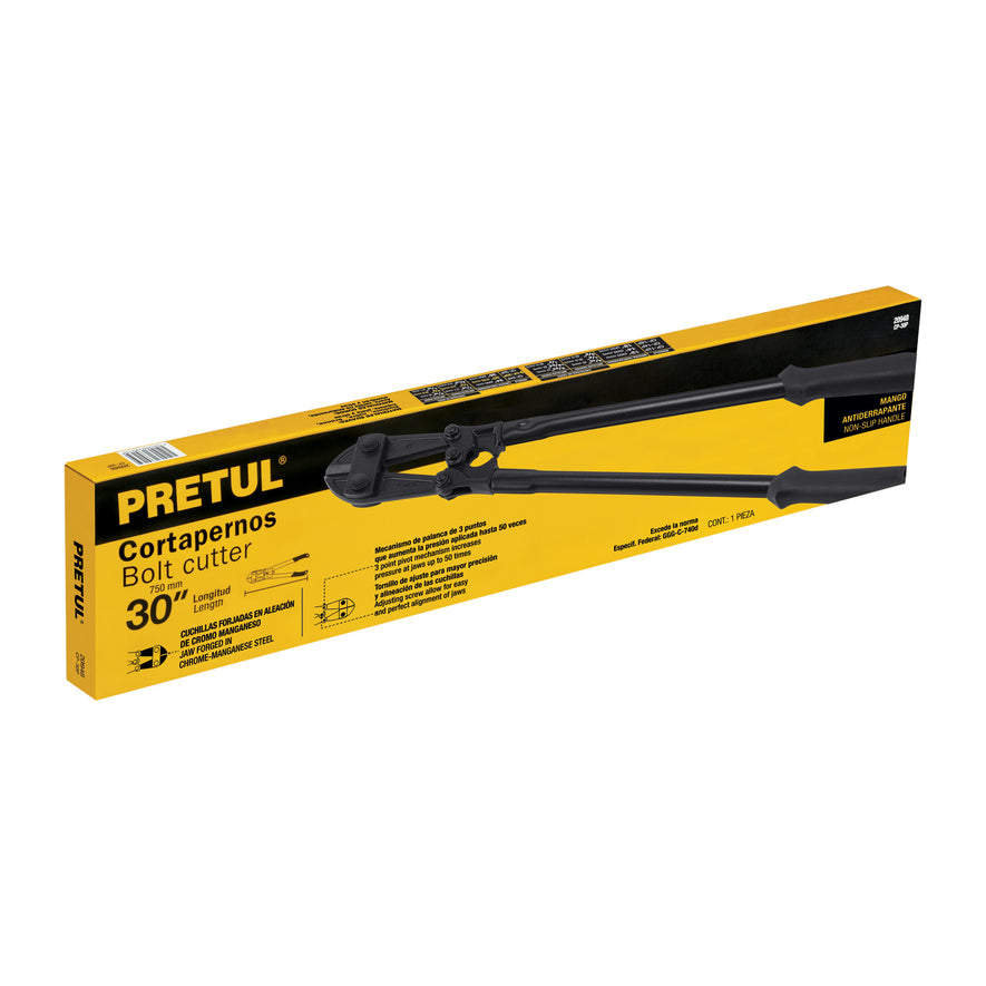 Cortapernos 30', mango tubular, PRETUL, 20948