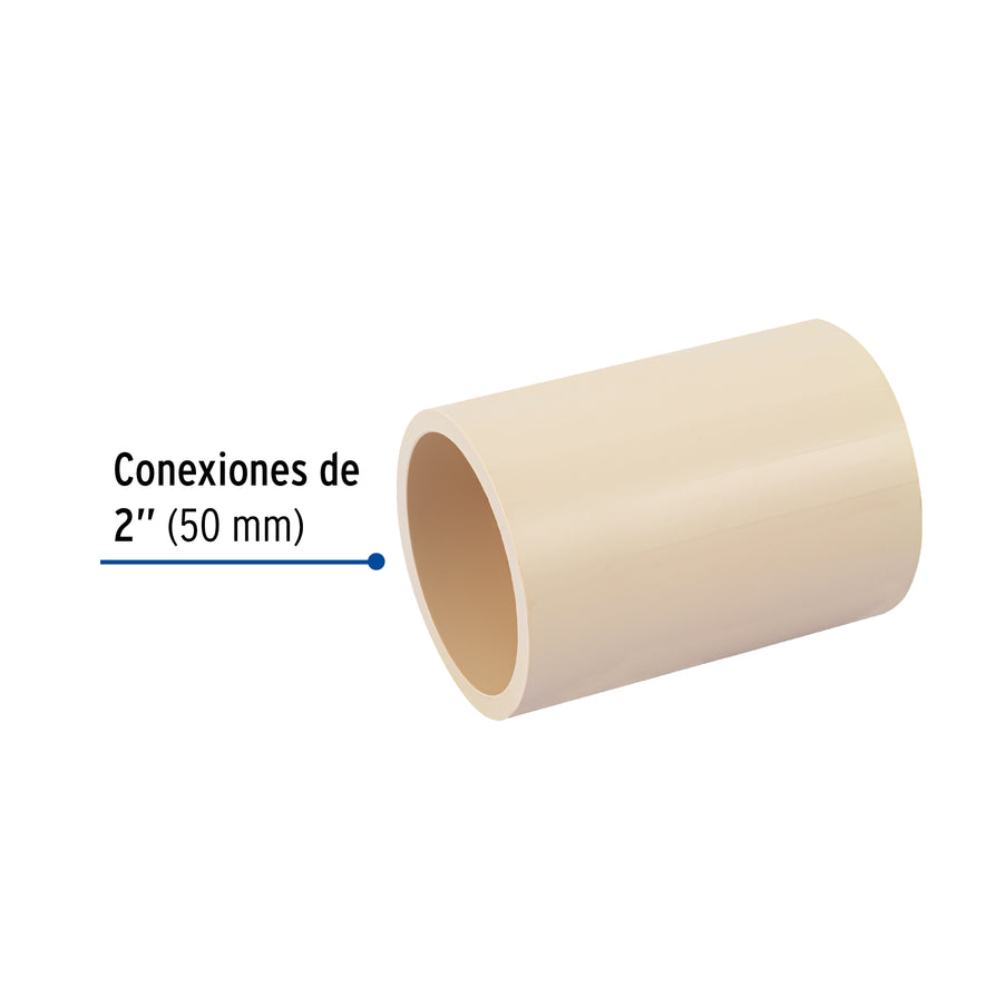 Cople de CPVC de 2', Foset Caja con 4, 48934