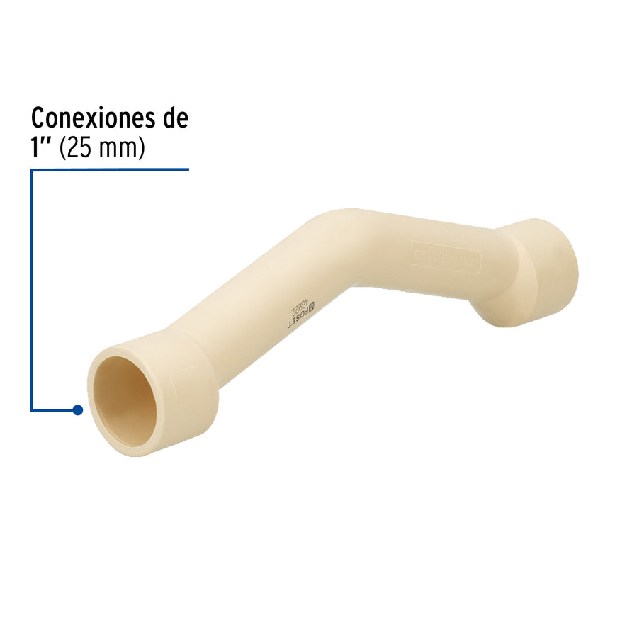 Puente de CPVC 1', Foset Caja con 5, 48922