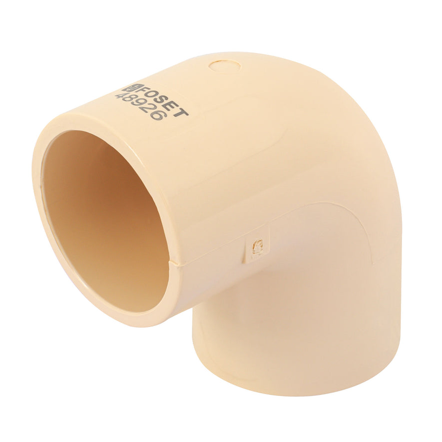 Codo 90° de CPVC de 1-1/4', Foset Caja con 4, 48926