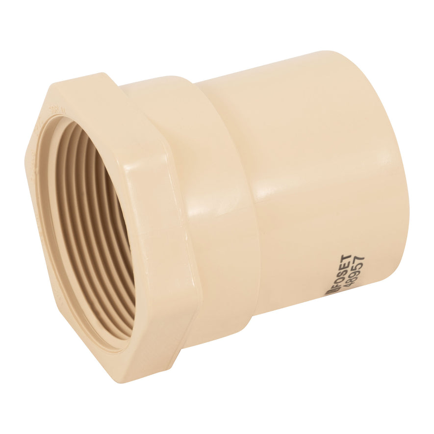 Conector hembra CPVC 1-1/2', Foset Caja con 4, 48957
