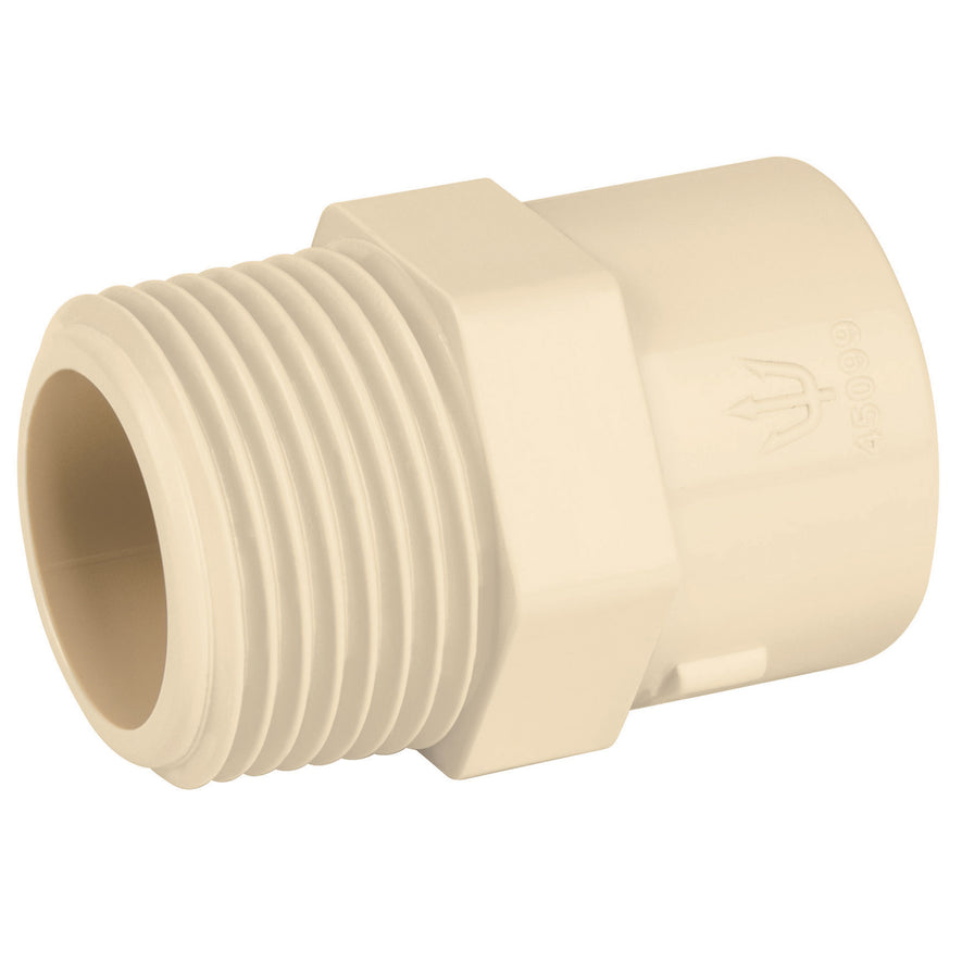 Conector macho de CPVC 3/4', Foset Caja con 20, 45099