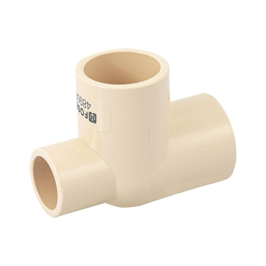 Tee reducida lateral de CPVC 3/4' x 1/2' x 3/4', Foset Caja con 10, 48908