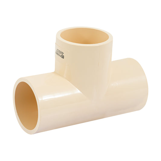 Tee sencilla de CPVC 2', Foset Caja con 4, 48937