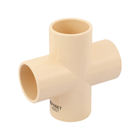 Cruz de CPVC 1', Foset Caja con 10, 48907