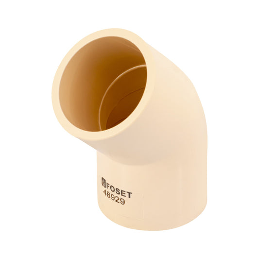 Codo 45° CPVC de 1-1/4', Foset Caja con 4, 48929