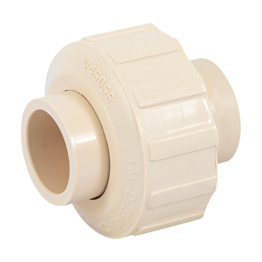 Tuerca unión lisa de CPVC 1/2', Foset Caja con 20, 45055