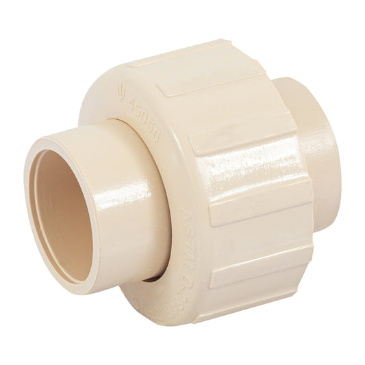 Tuerca unión lisa de CPVC 3/4', Foset Caja con 20, 45056
