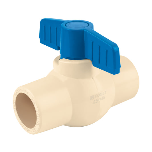 Válvula de esfera de CPVC 3/4', Foset Caja con 10, 45048