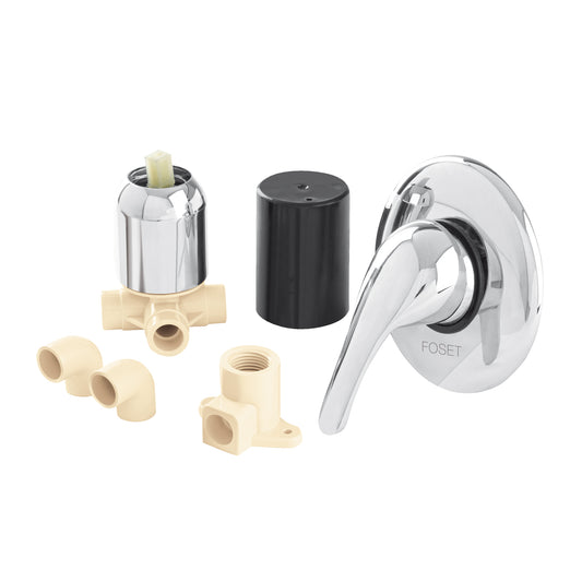 Kit de instalación monomando para regadera CPVC, 1/2', FOSET, 45486