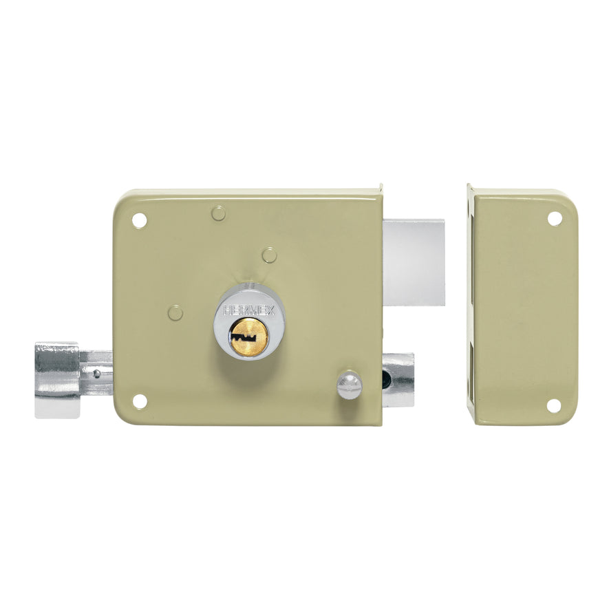 Cerradura sobreponer der instalafácil,llave puntos, Caja con 3, 46600