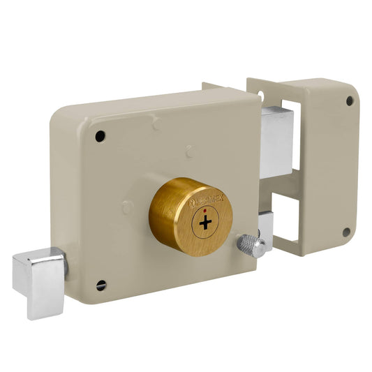 Cerradura sobreponer der instala-fácil, llave tetra, blíster Caja con 3, 43587