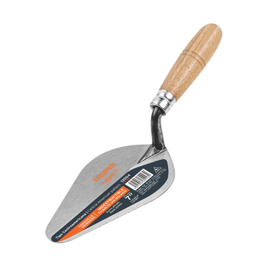 Cuchara para albañil 7' forjada tipo Centroamericana, Truper Caja con 3, 13004