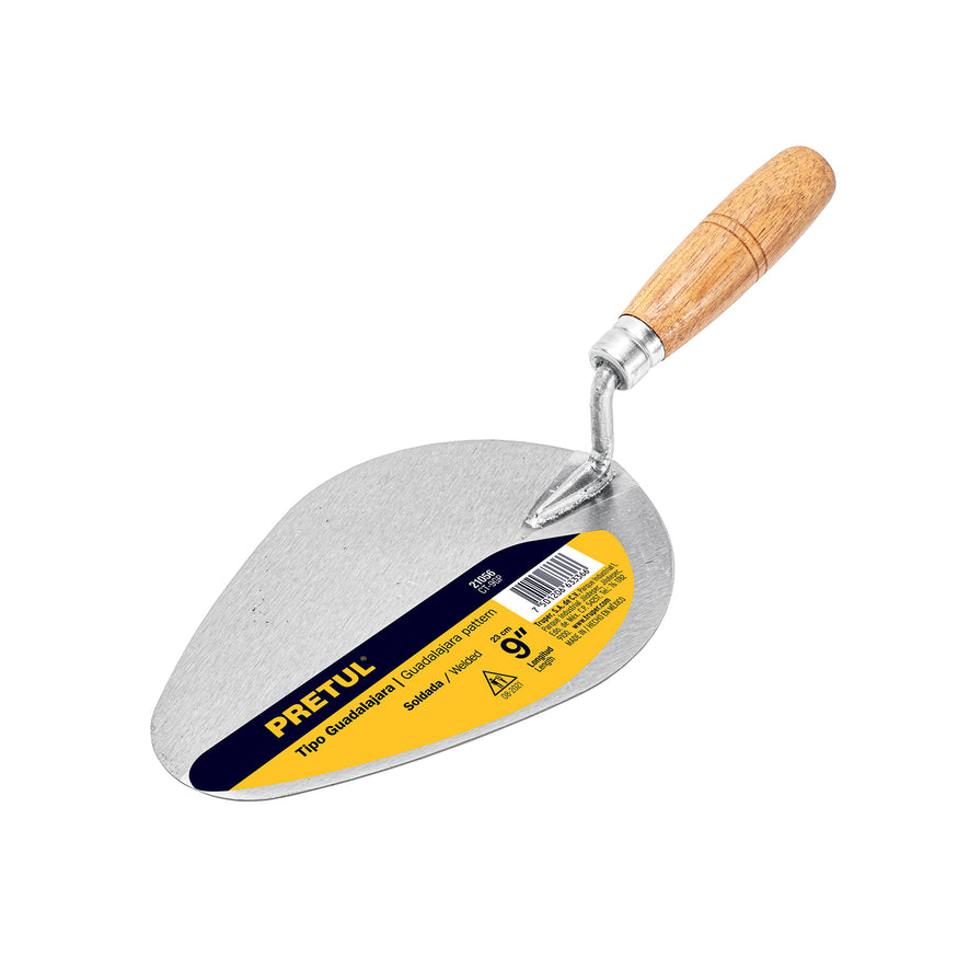 Cuchara para albañil 9' tipo Guadalajara, Pretul Caja con 6, 21056